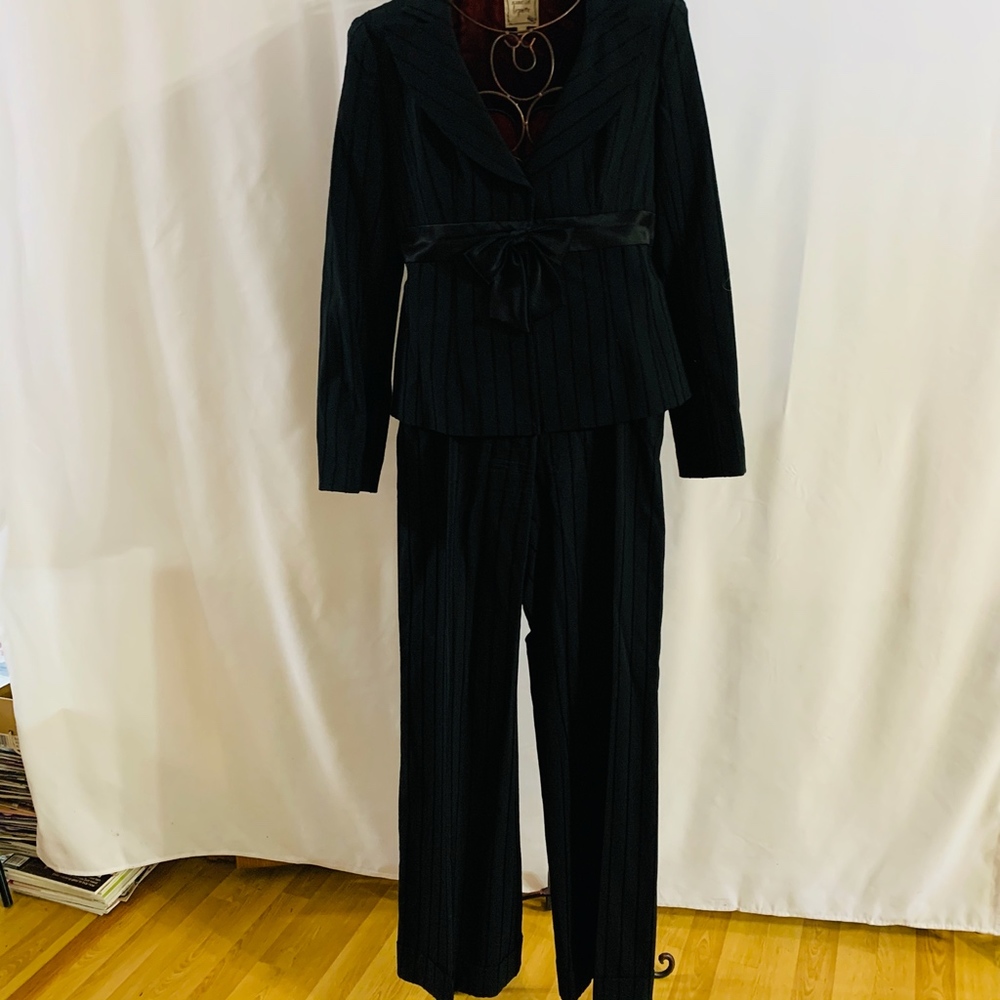 Black velveteen Stripe Jacket-Nanette Lapore - Picture 5 of 5